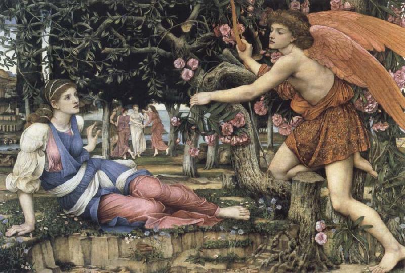 Love and the Maiden, John Roddam Spencer Stanhope